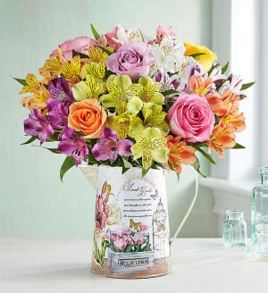 Sweet Garden Pitcher
 Flower Bouquet