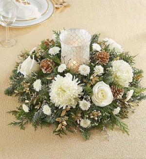 Holiday Magic Centerpiece Flower Bouquet