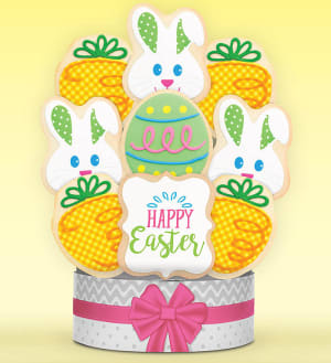 Happy Easter! Cookie Arrangement
 Flower Bouquet