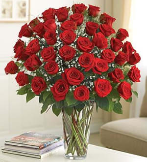 Ultimate Elegance™ Premium Long Stem Red Roses Flower Bouquet