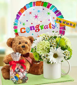 Mugable to Say Congratulations Flower Bouquet