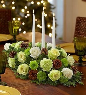 Winter Wonderland™ Centerpiece Flower Bouquet