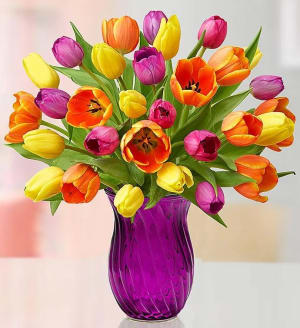  
Mother's Day Radiant Tulips Flower Bouquet