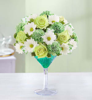 Green Dublin Cocktail
 Flower Bouquet