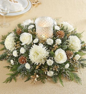 Holiday Magic Centerpiece Flower Bouquet