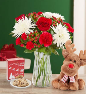 Very Merry Christmas Flower Bouquet