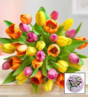 Mother's Day Radiant Tulips Flower Bouquet