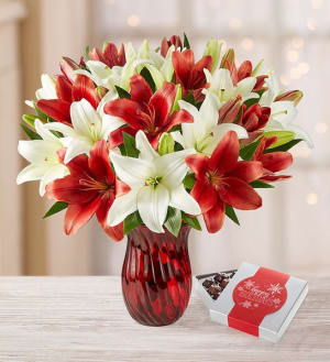 Holiday Lily Bouquet Flower Bouquet