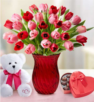 Sweetest Love Tulips Flower Bouquet