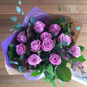 Mauve Rose Bouquet Flower Bouquet