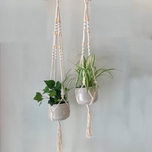 Macrame Planter Flower Bouquet