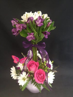 Alstromeria Topiary Flower Bouquet