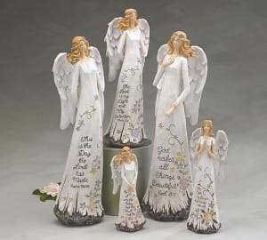 Spring Holly Message Angel - Smallest Flower Bouquet