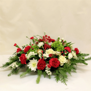 Christmas at Home Centerpiece Flower Bouquet