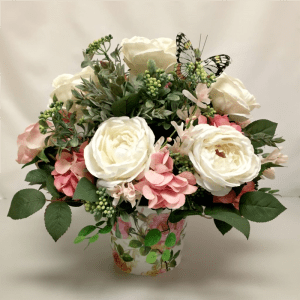 Peonies & Hydrangea Silk Flower Bouquet