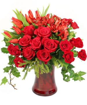 CUPID'S CHRISTMAS Flower Bouquet