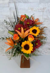 Amber Glow Flower Bouquet