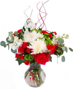 JOLLY RED & WHITE Flower Bouquet