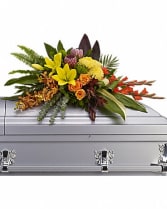 Island Memories Casket Spray Flower Bouquet