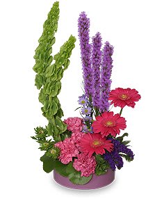 Plum Crazy Garden Flower Bouquet