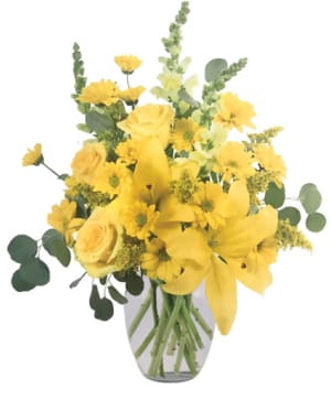 YELLOW FRENZY
Vase Arrangement
 Flower Bouquet