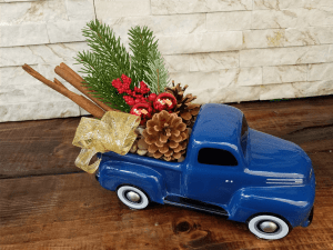 A Ford Truck Christmas Flower Bouquet