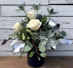 Moody Blue Flower Bouquet