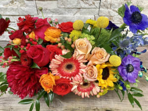 Rainbow of Flowers Flower Bouquet