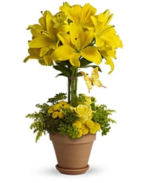 Lily Topiary Flower Bouquet