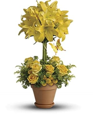 Lily Topiary Flower Bouquet