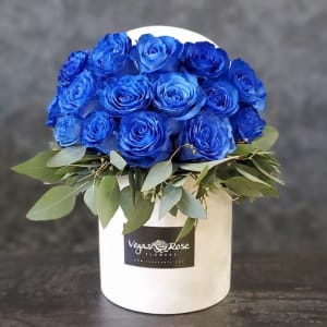 BLUE ROSES IN ANY BOX Flower Bouquet