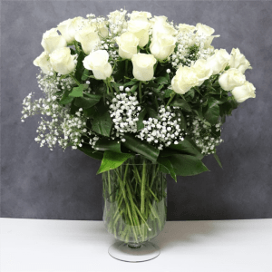 High-Quality-White-Roses Flower Bouquet