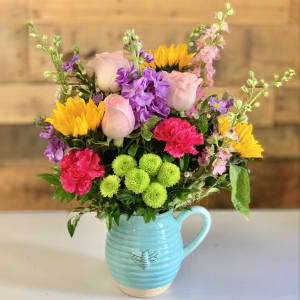 Colorful Pitcher by Fanny's Flowers Flower Bouquet