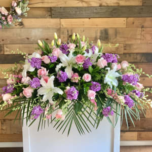 Sweet Remembrance Casket Spray by Fanny's Flowers Flower Bouquet