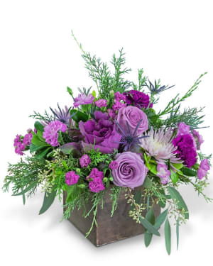 Frosted Amethyst Flower Bouquet