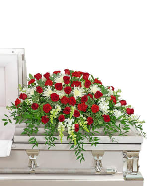 Serene Sanctuary Casket Spray Flower Bouquet