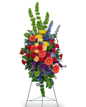 Vibrant  Life  Standing  Spray Flower Bouquet