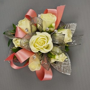 Spray Rose Corsage White by Rathbone's Flair Flowers Flower Bouquet