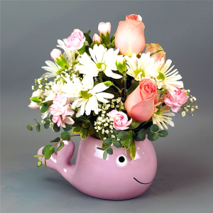 Baby Pink Whale by Rathbone's Flair Flowers Flower Bouquet