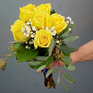 Hand Held Rose Bouquet by Rathbone's Flair Flowers Flower Bouquet