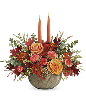 Artisanal Autumn Centerpiece Flower Bouquet