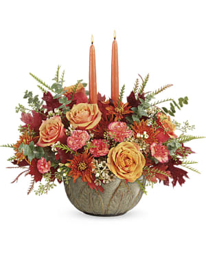 Artisanal Autumn Centerpiece Flower Bouquet