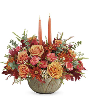 Artisanal Autumn Centerpiece Flower Bouquet