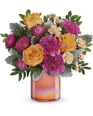Perfect Spring Peach Bouquet- SOLD IN SIMILAR CONTAINER Flower Bouquet