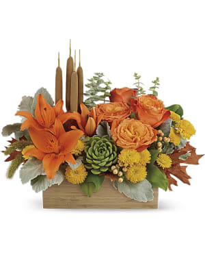 Teleflora's Fall Bamboo Garden
 Flower Bouquet