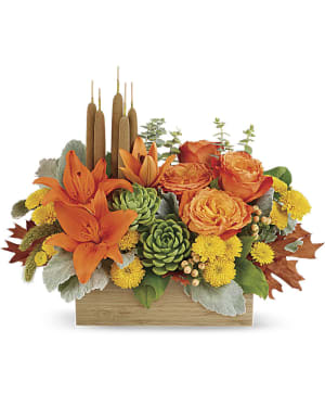 Teleflora's Fall Bamboo Garden
 Flower Bouquet