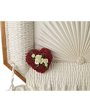  A Devoted Heart Casket Insert Flower Bouquet