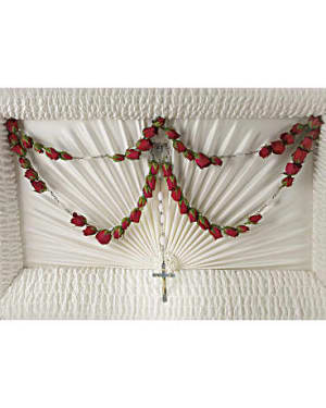 Divine Grace 50-Bead Rosary Flower Bouquet