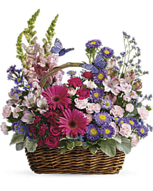 Country Basket Blooms Flower Arrangement Country Basket Blooms Flower Bouquet