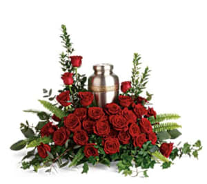 Forever In Our Hearts Cremation Tribute Flower Bouquet